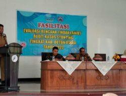 Wabup Butur Ahali Buka Kegiatan Evaluasi Rencana Tindak Lanjut Audit Kasus Stunting