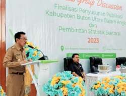 Bupati Butur Ridwan Zakariah Buka FGD Finalisasi Penyusunan Publikasi Dalam Angka dan Pembinaan Statistik Sektoral 2023