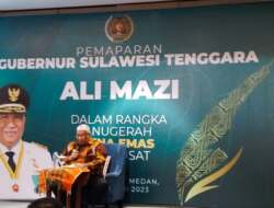 Gubernur Sultra Ali Mazi Terima Anugerah Pena Emas PWI Pusat