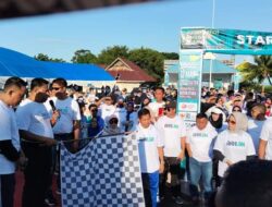 Wabup Butur Ahali Lepas Peserta Jalan Sehat BUMN 