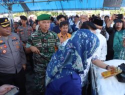Polres Butur Bersama TNI Gelar Apel Gabungan Untuk Mengamankan Arus Balik Idul Fitri 1444 H