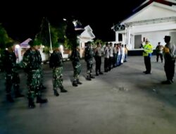 Cegah Kriminalitas, Tim KRYD Polres dan Kodim 1429 Butur Lakukan Patroli Malam Hari