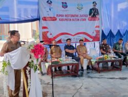 Bupati Buton Utara Resmikan Rumah Restorative Justice