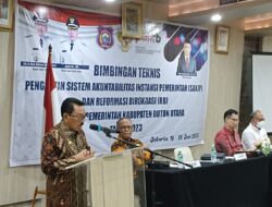 Bupati Butur Buka Kegiatan Bimtek SAKIP dan RB