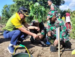 Karya Bakti 2023, Kodim 1429/Butur Lakukan Penaman Bibit Pohon