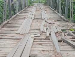 Jembatan Provinsi Sultra di Buton Utara Rusak Parah, Warga Butur Minta Pemrov Sultra Perbaiki 