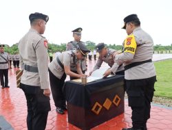 Kapolres Buton Utara Memimpin Sertijab: Kabag Log dan Kasat Lantas Berganti Jabatan