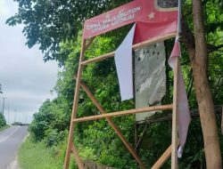 Situasi Memanas di Butur, Baleho Wakil Bupati Dirusak OTK