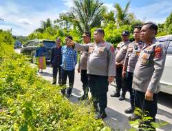 Kapolres Butur Tinjau Lokasi Pembangunan Kantor Polsek Kambowa di Desa Morindino