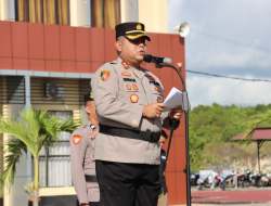 Polres Buton Utara Gelar Upacara PTDH terhadap BRIPKA LZ