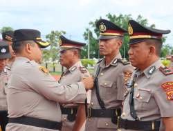 Kapolres Buton Utara Pimpin Sertijab Kapolsek Kulisusu dan Bonegunu