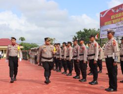 Polres Buton Utara Gelar Apel Pasukan Operasi Mantap Praja Anoa 2024 untuk Pengamanan Pilkada Serentak