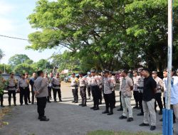 Kapolres Buton Utara Pimpin Pengamanan Aksi Solidaritas PGRI untuk Guru Honorer Supriani