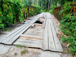 Dua Jembatan Rusak di Butur Segera Diperbaiki 
