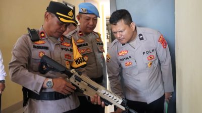 Polres Buton Utara Gelar Operasi Gaktibplin Pemeriksaan Senjata Api