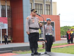 Polres Buton Utara Gelar Sertijab dan Pelantikan Pejabat Struktural
