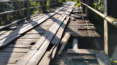 Jembatan Provinsi Sultra di Butur Rusak Parah