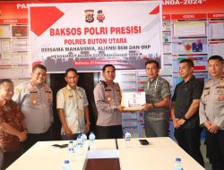 Jelang Ramadan 1446 H, Polres Buton Utara Gelar Baksos Presisi Bersama Mahasiswa dan Organisasi Kepemudaan