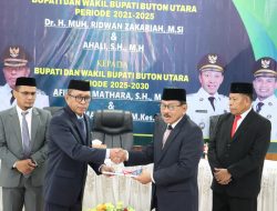 Serah Terima Jabatan, Afirudin Mathara Komitmen Lanjutkan Pembangunan