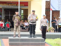 Polres Buton Utara Gelar Apel Pasukan Operasi Ketupat 2025 untuk Pengamanan Idul Fitri