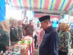 Bupati Butur Buka Gerakan Pangan Murah di Desa Marga Karya