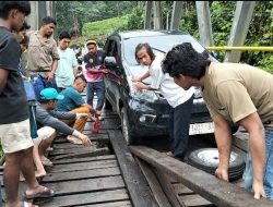Lantai Jembatan Provinsi di Desa Bubu Barat Rusak Parah, Warga Minta Segera Diperbaiki