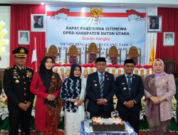 Paripurna HUT ke-18 Buton Utara, Bupati Afirudin: Mari Bersinergi Membangun Buton Utara yang Aman dan Sejahtera