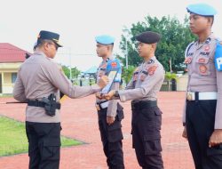 Kapolres Buton Utara Pimpin Upacara PTDH Aipda AD