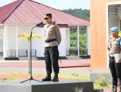Kapolres Butur Pimpin Apel Pagi: Tekankan Disiplin dan Loyalitas Personel