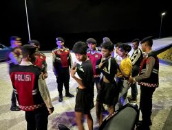 Satsamapta Polres Buton Utara Gelar Patroli Malam, Cegah Gangguan Kamtibmas
