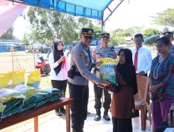 Polres Buton Utara Gelar Gerakan Pangan Murah, Stabilkan Harga Beras Jelang HUT RI ke-80