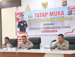 Kapolda Sultra dan Ketua Bhayangkari Daerah Lakukan Kunjungan Kerja di Polres Buton Utara