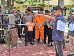 Polda Sultra Gelar Rekonstruksi Kasus Penganiayaan oleh Anggota DPRD Wakatobi LT