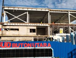 Pembangunan RSUD Buton Utara Tipe C Baru 71 Persen 