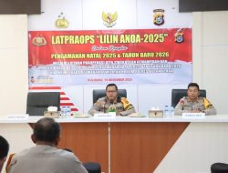 Polres Buton Utara Gelar Latpraops Lilin Anoa 2025, Kapolres Tegaskan Kesiapan Pengamanan Nataru