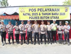 Kapolres Buton Utara Cek Kesiapan Pos Yan Operasi Lilin Anoa 2025