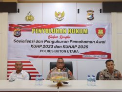 Polres Buton Utara Gelar Penyuluhan Hukum KUHP 2023 dan KUHAP 2025