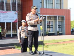 Polres Buton Utara Gelar Apel Pasukan Operasi Keselamatan Anoa-2026 Jelang Idulfitri 1447 H