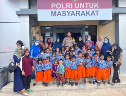 Polantas Menyapa, Satlantas Polres Buton Utara Edukasi Tertib Lalu Lintas Sejak Dini