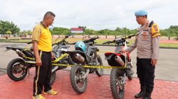 Motor Anggota Berknalpot Brong Disita, Kapolres Buton Utara Tegaskan Aturan Tak Pandang Bulu