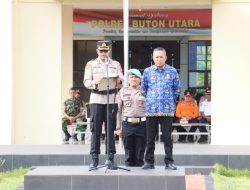 Kapolres dan Bupati Butur Pimpin Apel Gelar Pasukan Operasi Ketupat 2026