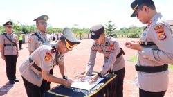 Kapolres Buton Utara Pimpin Sertijab Kabag Ops dan Kasat Intelkam