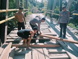 Kapolres Buton Utara Instruksikan Perbaikan Jembatan Rusak di Waculaea
