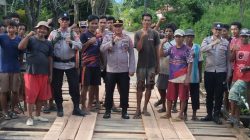 AKBP Totok Budi Gerak Cepat, Jembatan Rusak di Kulisusu Barat Diperbaiki