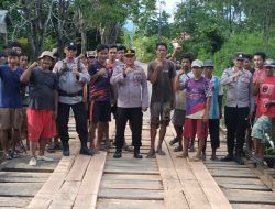 AKBP Totok Budi Gerak Cepat, Jembatan Rusak di Kulisusu Barat Diperbaiki