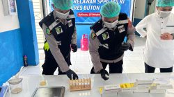 Sidokkes Polres Buton Utara Uji Makanan MBG, Hasilnya Aman Dikonsumsi
