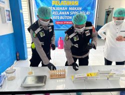 Sidokkes Polres Buton Utara Uji Makanan MBG, Hasilnya Aman Dikonsumsi