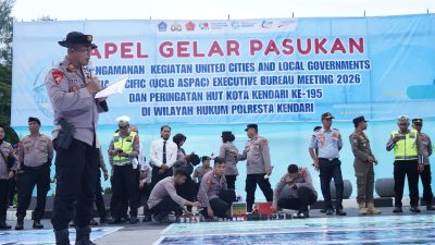 451 Personel Gabungan Disiagakan Amankan UCLG ASPAC 2026 dan HUT ke-195 Kendari