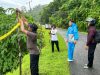 Polsek Wakorumba Pasang Police Line di Titik Rawan Longsor