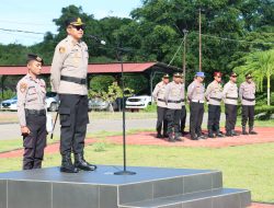 Kapolres Buton Utara Pimpin Apel Jam Pimpinan, Tekankan Pelayanan Humanis dan Kondusifitas Kamtibmas